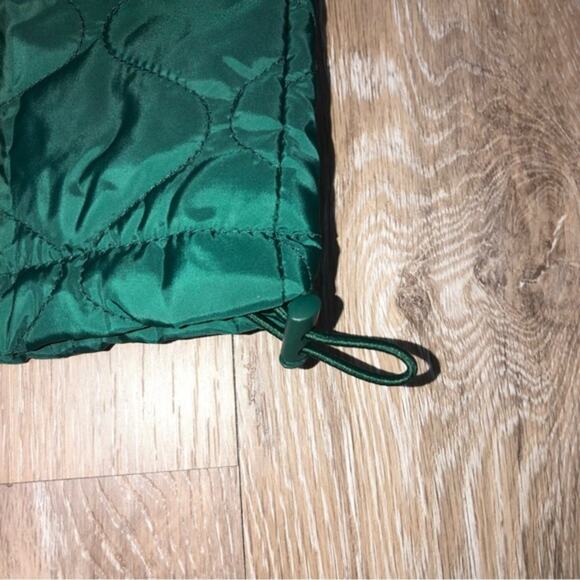 Zella Quilted Bomber Jacket in Green Moss XXS NWT - Picture 5 of 9